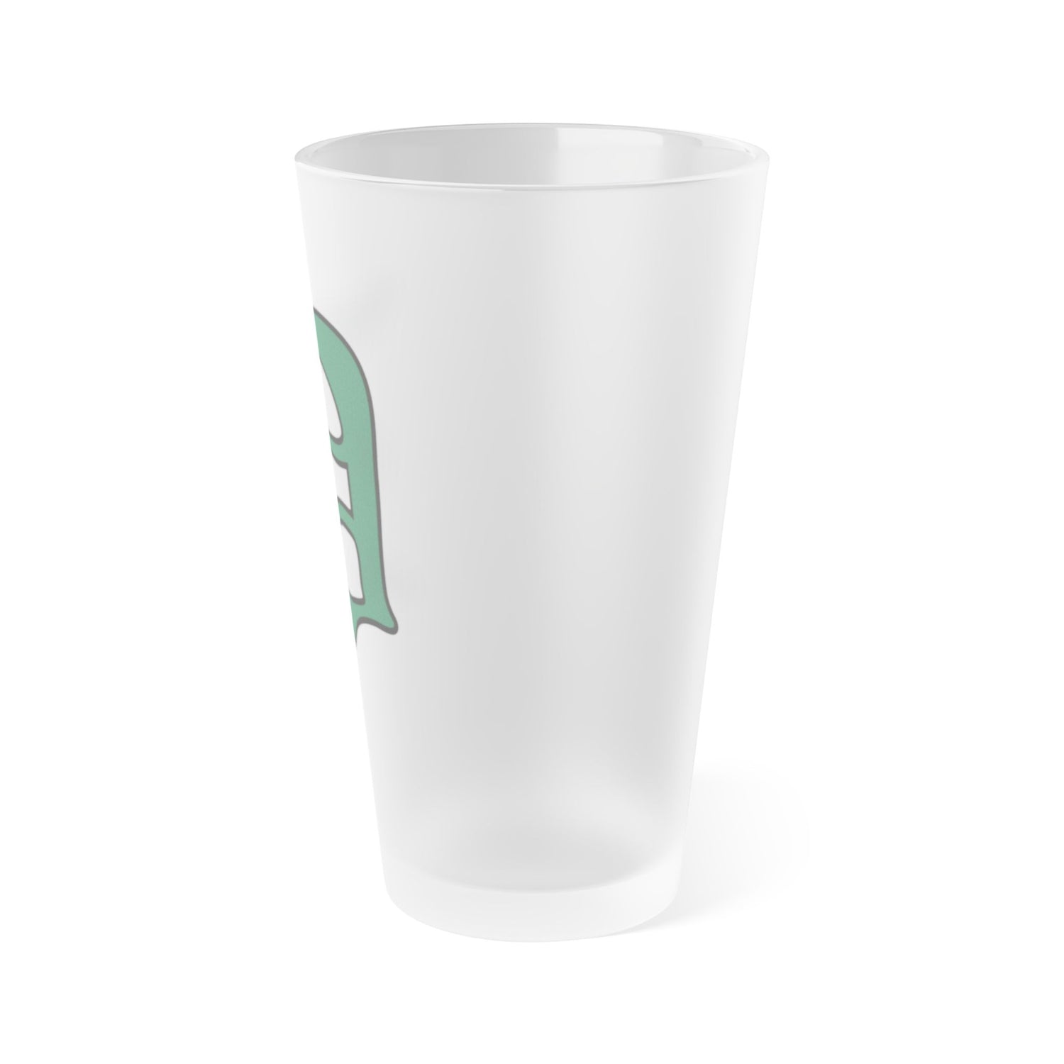 Dublin Script Dublin Travel Baseball_Script D (green with black stroke)-Frosted Pint ...