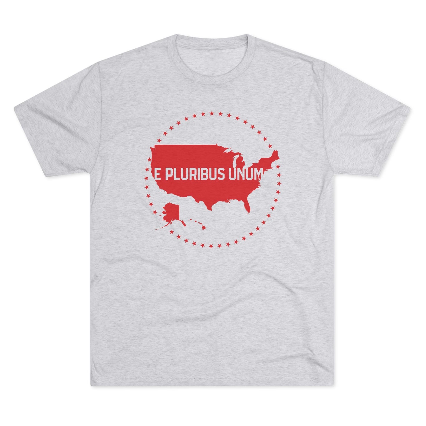 E PLURIBUS UNUM_USA MAP_STARS MEDALLION Crew Tee