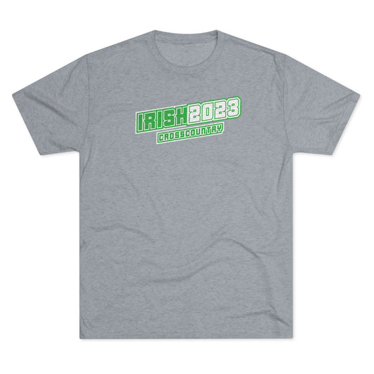 IRISH 2023_CC(front)_XC(back)-WINGED SPIKE-Unisex Tri-Blend Crew Tee