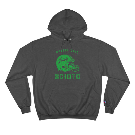 DUBLIN OHIO SCIOTO_FOOTBALL HELMET GRAPHIC-Champion Hoodie