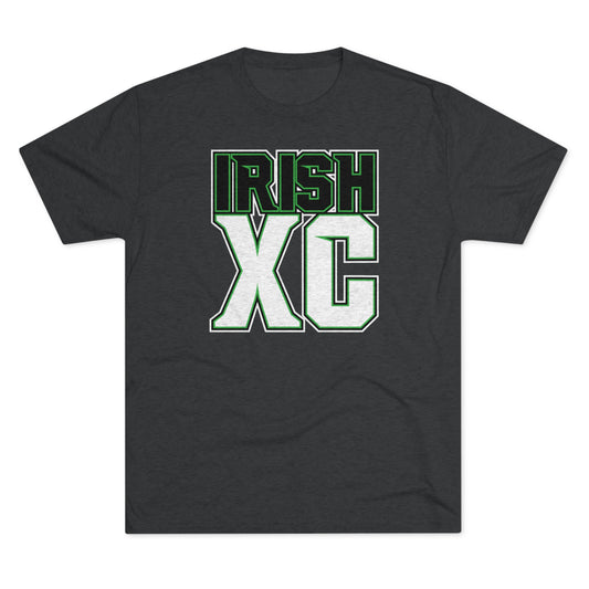 IRISH XC-stacked-Unisex Tri-Blend Crew Tee