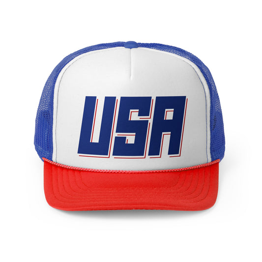 USA Trucker Cap - Patriotic Red, White & Blue Hat for Independence Day and Outdoor Fun