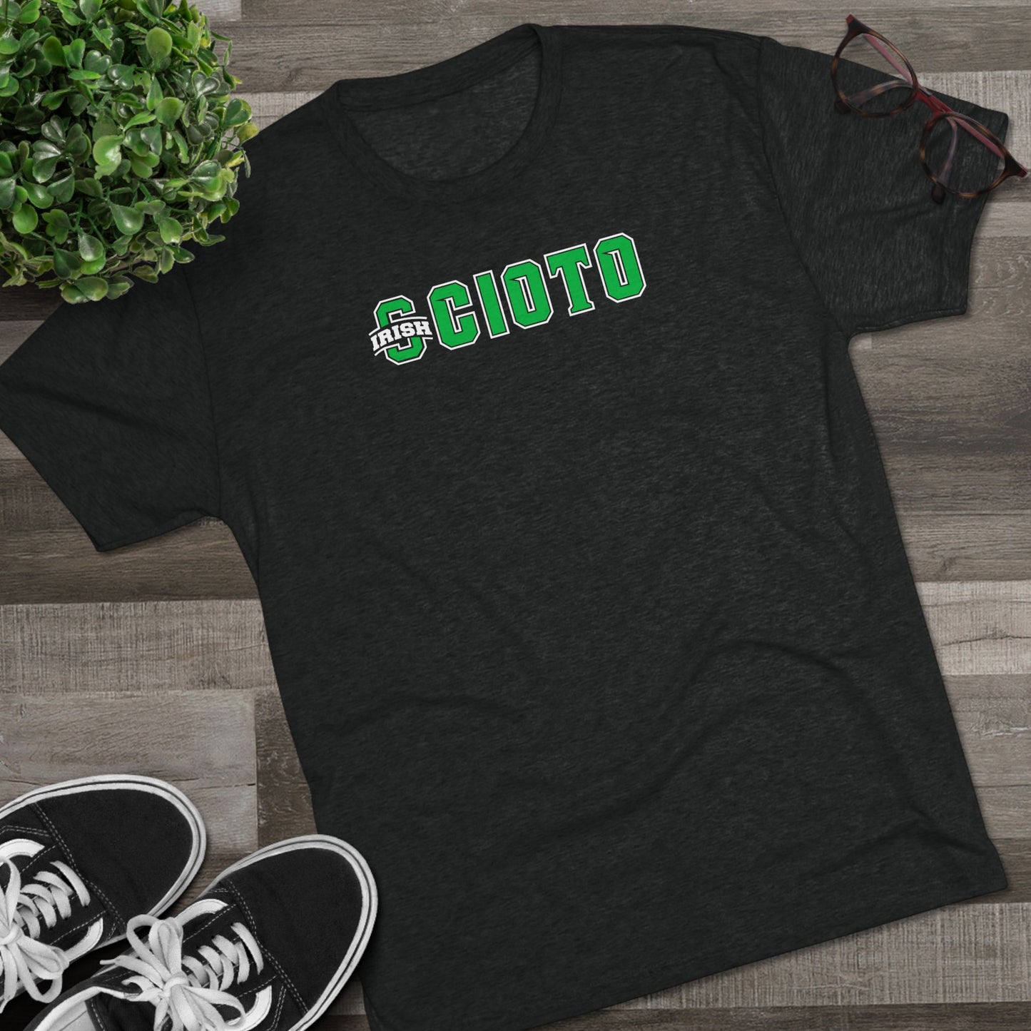 SCIOTO (IRISH LOGO SUBSTITUTION)-Unisex Tri-Blend Crew Tee