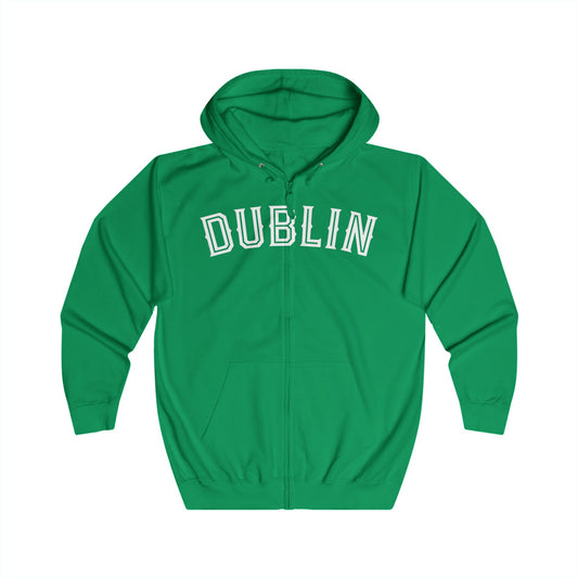 DUBLIN (arched type) - Zip-Up Hoodie