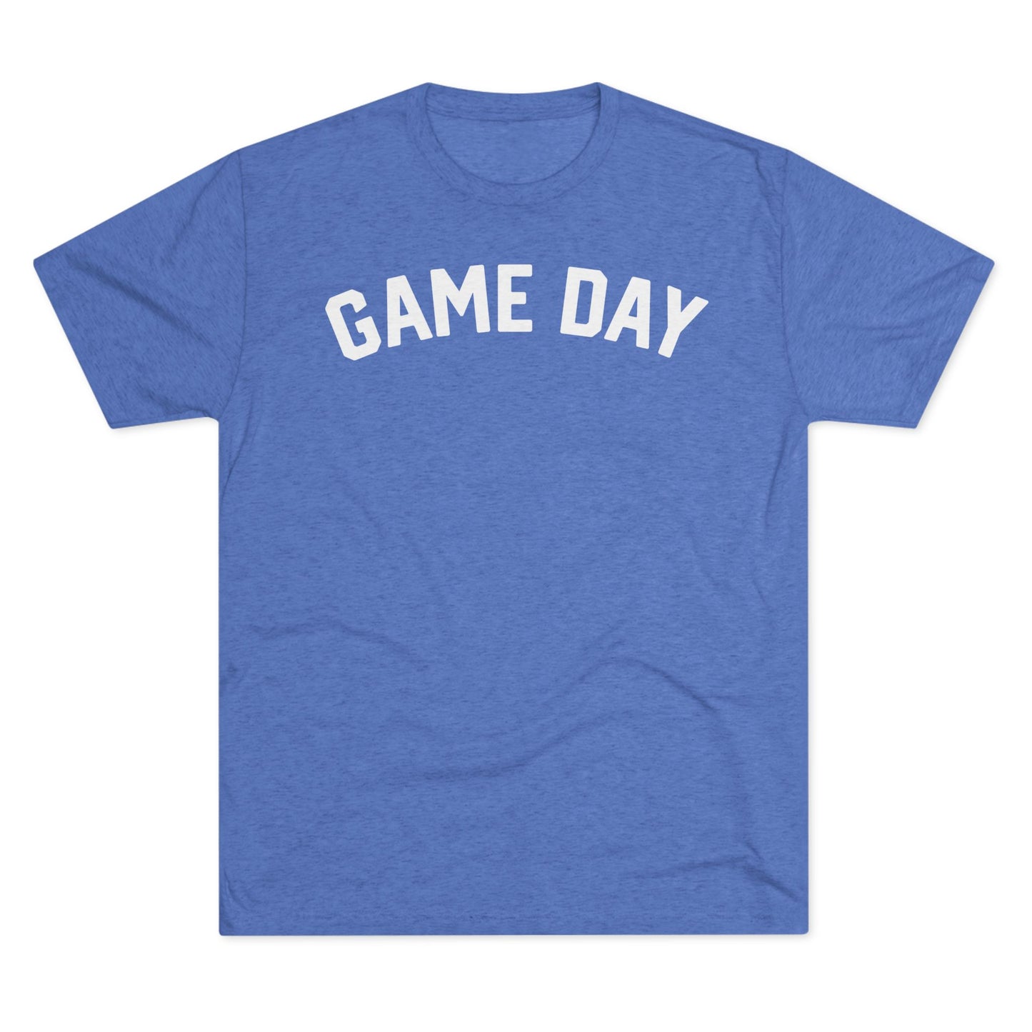 GAME DAY (arched typography)-Unisex Tri-Blend Crew Tee