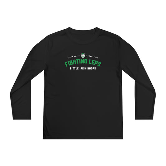 FIGHTING LEPS_LITTLE IRISH HOOPS(chest)-SCIOTO(back)-Youth Long Sleeve Competitor Tee