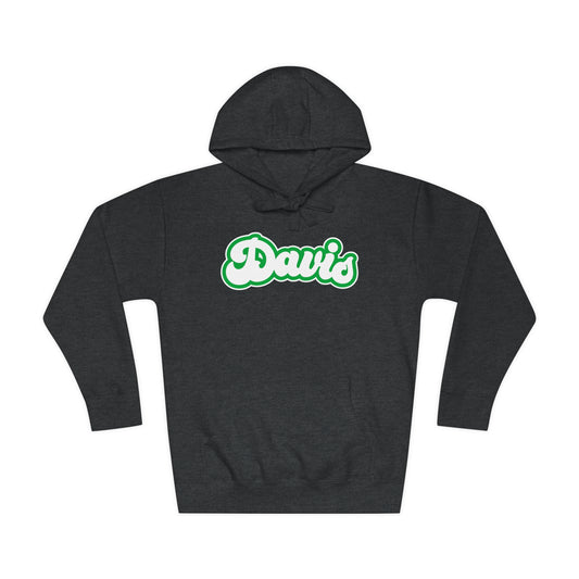 DAVIS (script bubble letters)-Unisex Fleece Hoodie