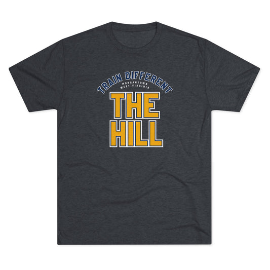 TRAIN DIFFERENT_THE HILL-Unisex Tri-Blend Crew Tee