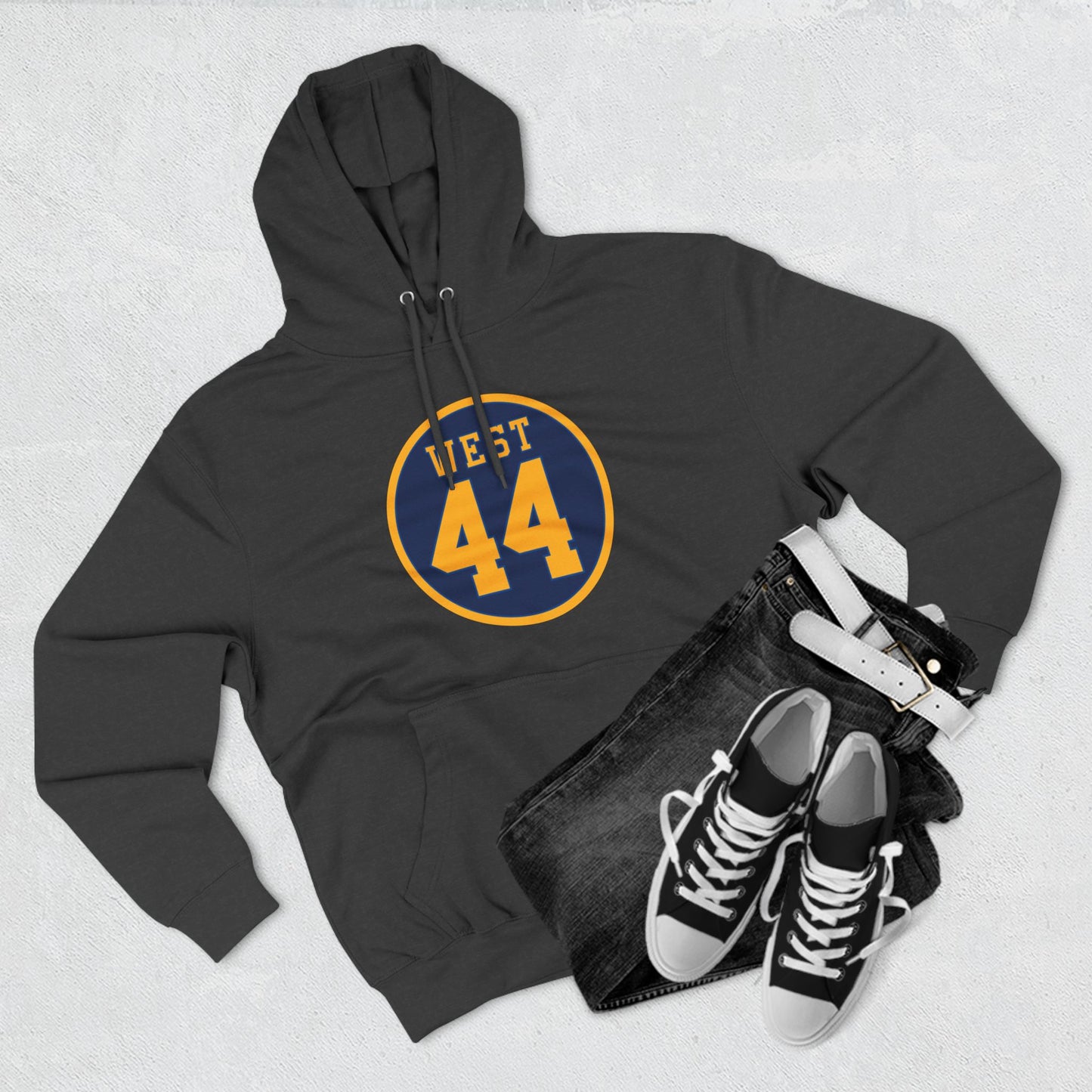 WEST 44 MEDALLION - Three-Panel Fleece Hoodie