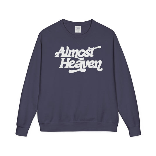 Almost Heaven_(WV STATE KNOCKOUT)_COMFORT WASH Crewneck Sweatshirt — Retro Graphic Pullover
