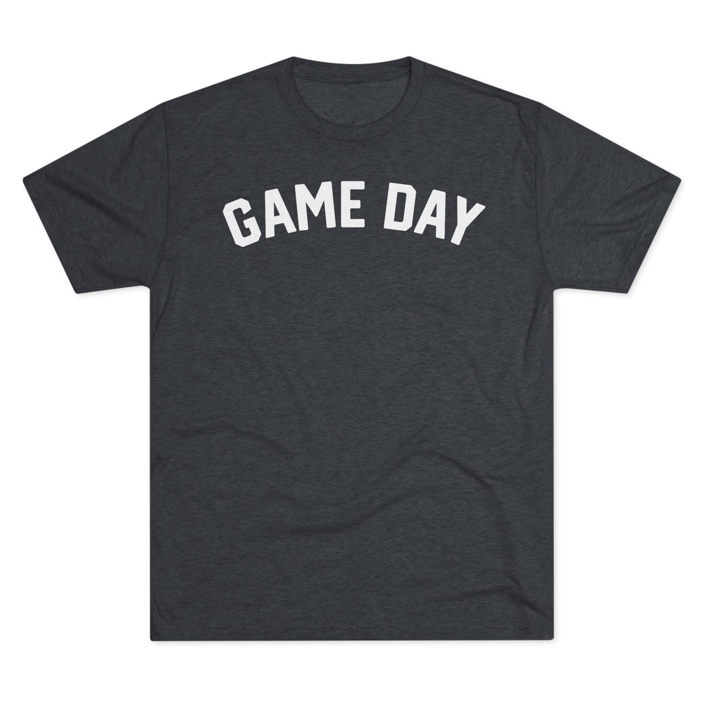 GAME DAY (arched typography)-Unisex Tri-Blend Crew Tee