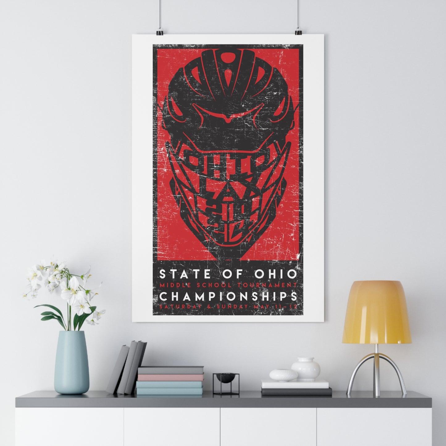 LTD_HELMET-OHIO LAX 2024-Premium Poster