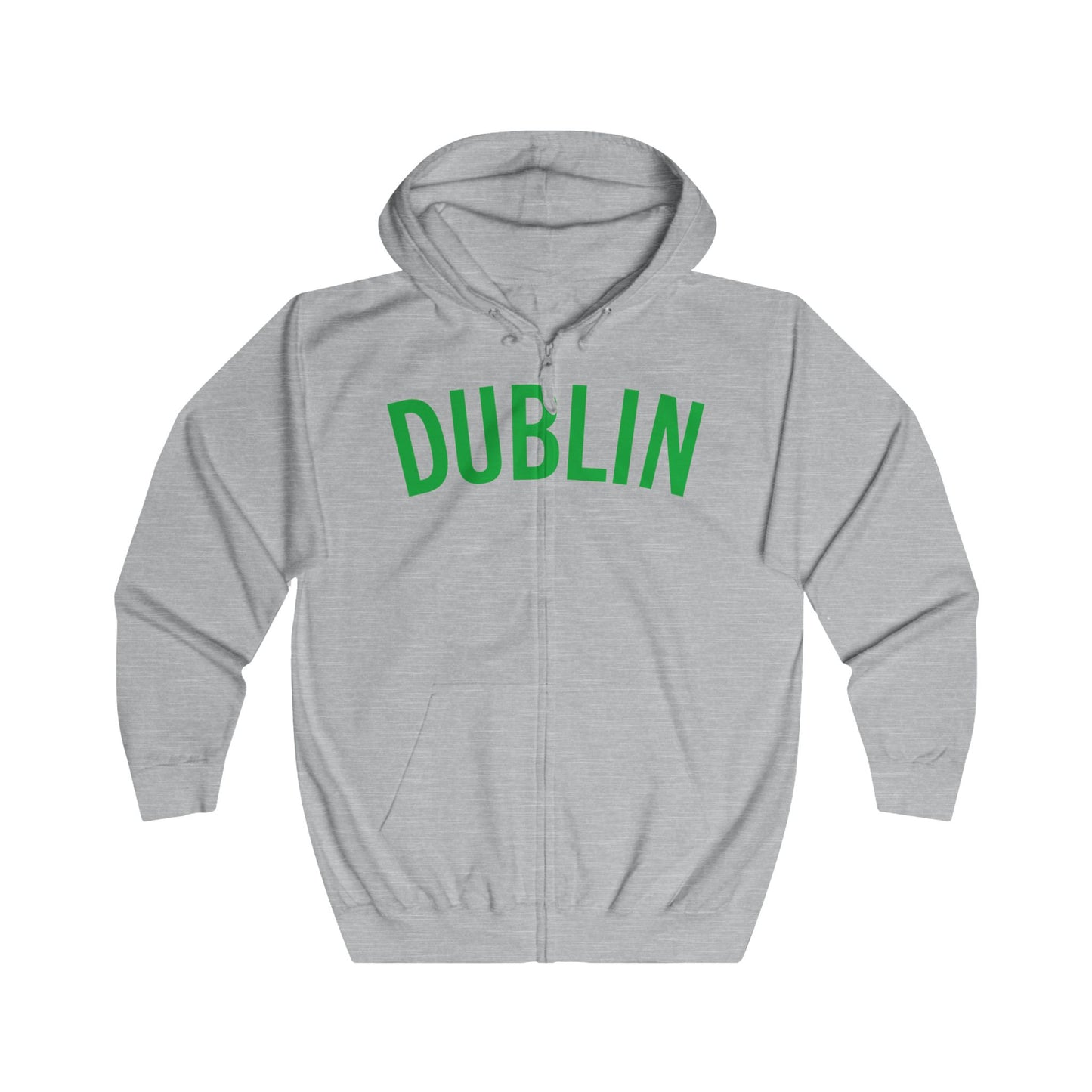 DUBLIN (arched type) - Zip-Up Hoodie