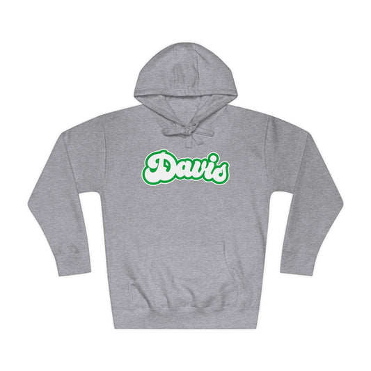 DAVIS (script bubble letters)-Unisex Fleece Hoodie