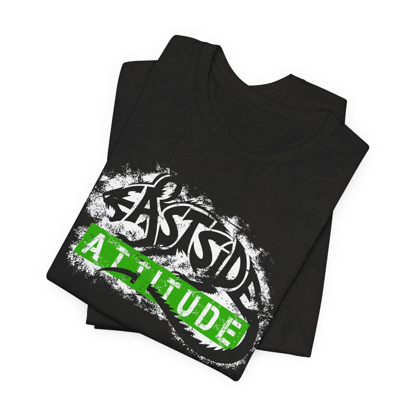 Eastside Attitude_White with kelly — Urban Streetwear T‑Shirt