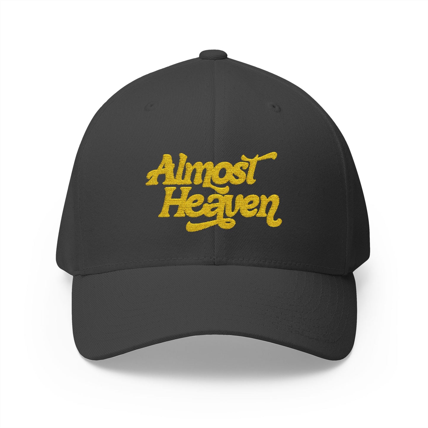 Almost Heaven_WBGV(back) - Embroidered Cap — Retro Script Hat