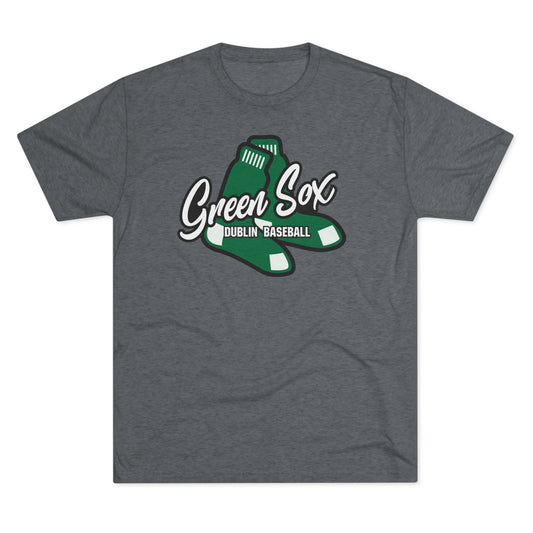 GREEN SOX (Sock icon)-Unisex Tri-Blend Crew Tee