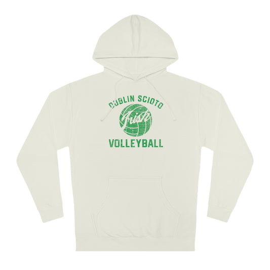 DUBLIN SCIOTO_IRISH VOLLEY BALL GRAPHIC_Distressed-Unisex Hooded Sweatshirt