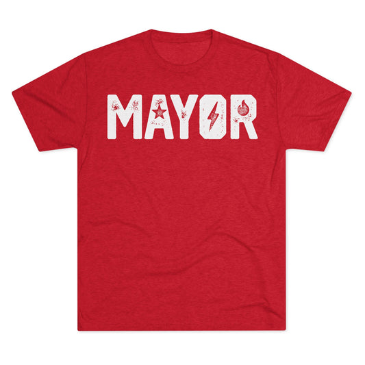 MAYOR (boom)-Unisex Tri-Blend Crew Tee