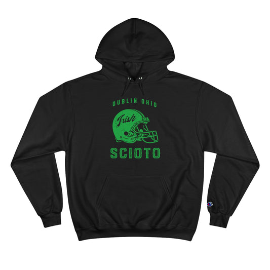 DUBLIN OHIO SCIOTO_FOOTBALL HELMET GRAPHIC-Champion Hoodie