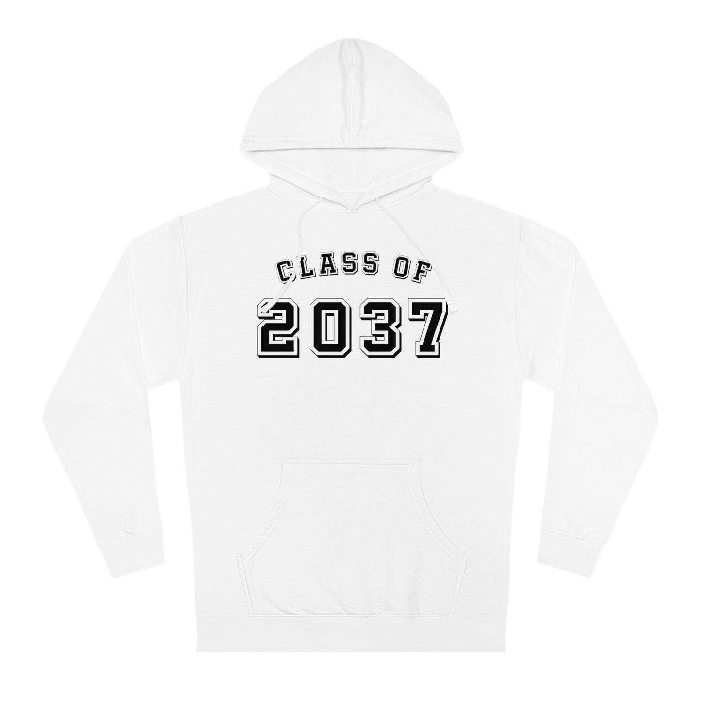 CLASS OF 2037 (offset block)-Unisex Hooded Sweatshirt