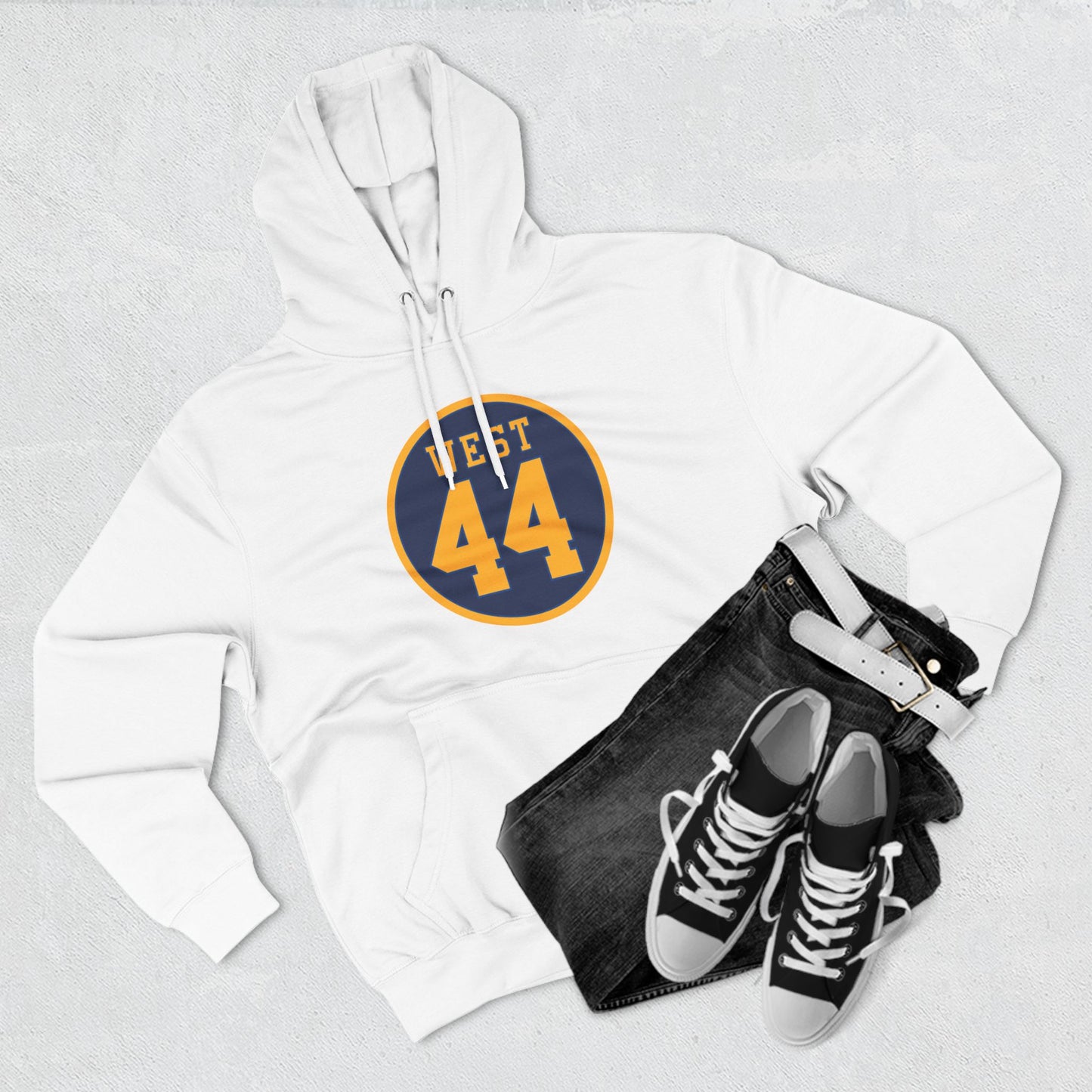 WEST 44 MEDALLION - Three-Panel Fleece Hoodie