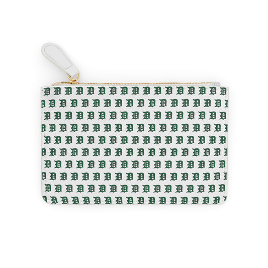 Script D pattern (green with black outline) - Mini Clutch Bag