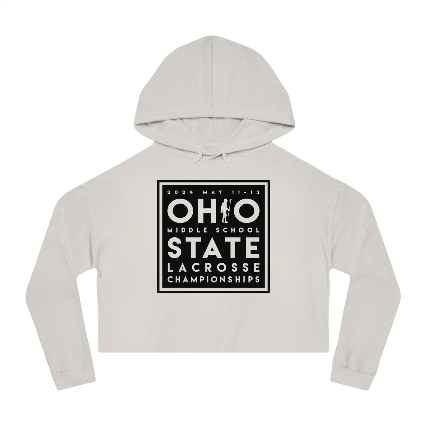 OHIO (PLAYER SUBSTITUTION) 2024 STATE LACROSSE CHAMPIONSHIPS-Women’s Cropped Hooded Sweatshirt