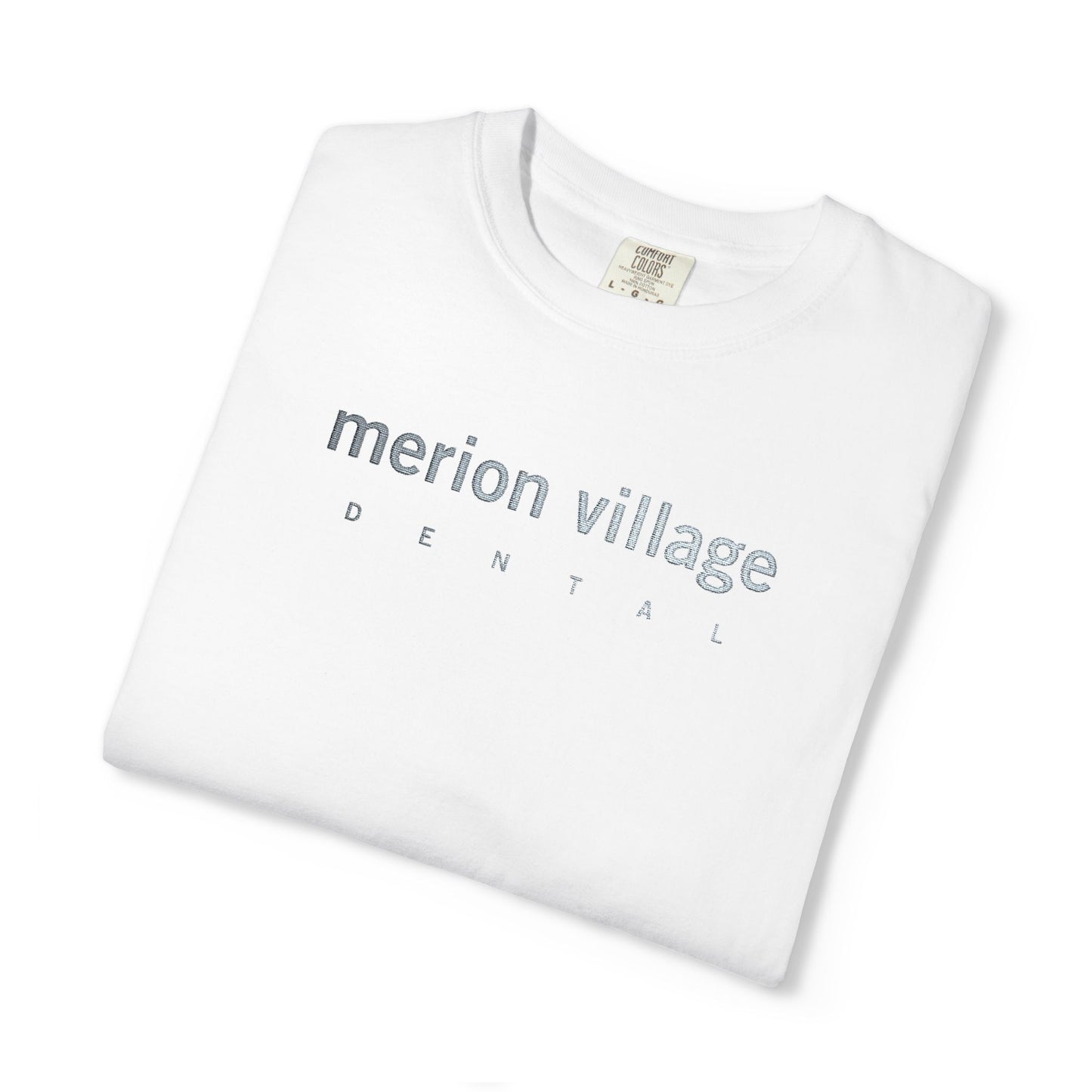 MVD_MERION VILLAGE DENTAL_embroidery – Apple-Heart icon sleeve_embroidery - T-Shirt