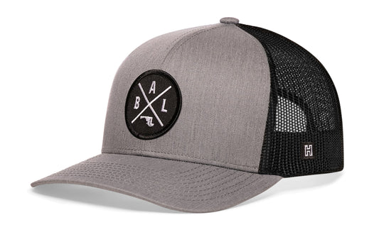 Baltimore Trucker Hat | Gray-Black BAL X Snapback