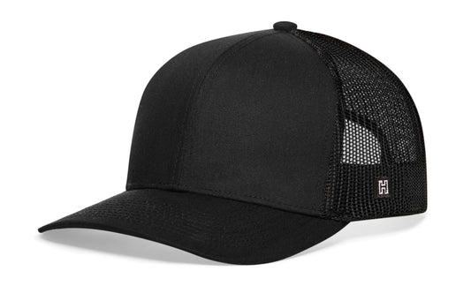 Blank Trucker Hat | Black Snapback