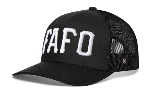 FAFO Trucker Hat | Black Fuck Around, Find Out Snapback
