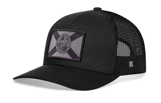 Florida Flag Trucker Hat | Black tactical Snapback