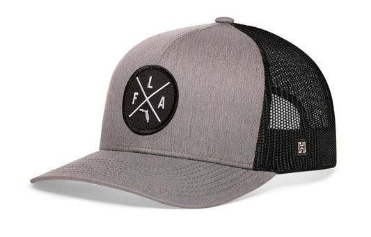 Florida Trucker Hat | Gray-Black FLA X Snapback