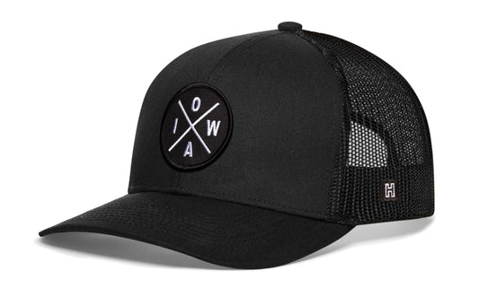 Iowa Trucker Hat | Black IOWA X Snapback