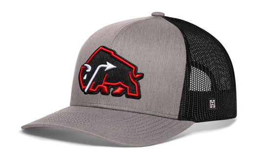 JBR x Haka Red Bison | Gray-Black Buffalo Snapback
