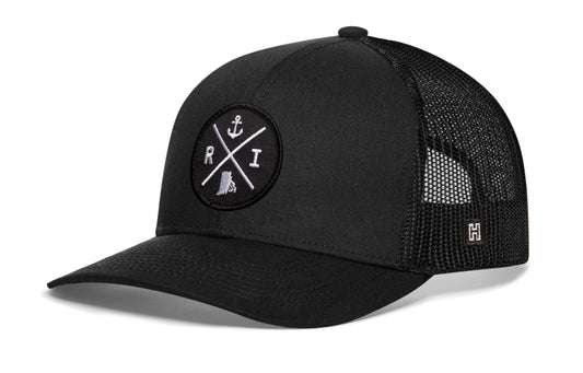 Rhode Island Trucker Hat | Black RI X Snapback