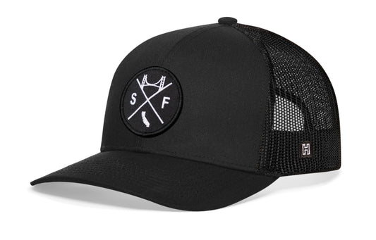 San Francisco Trucker Hat | Black SF X Snapback