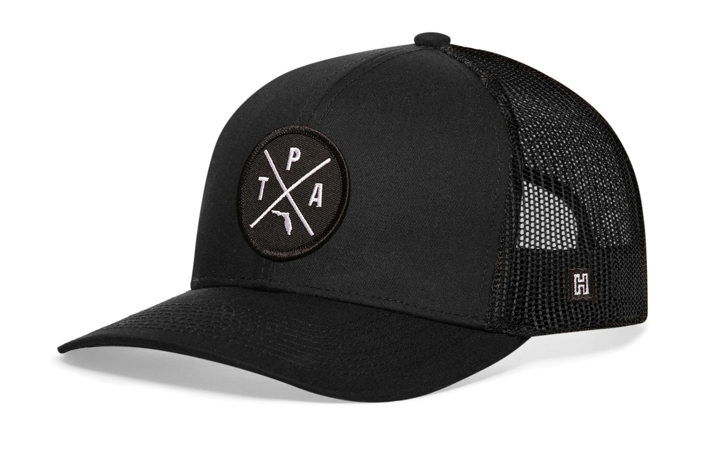 Tampa Trucker Hat  |  Black TPA X Snapback