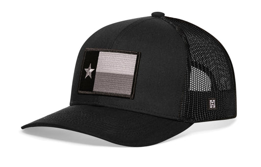 Texas Flag Trucker Hat | Black TX Snapback