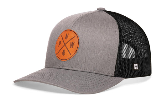 PNW Trucker Hat | Gray-Black PNW X Snapback