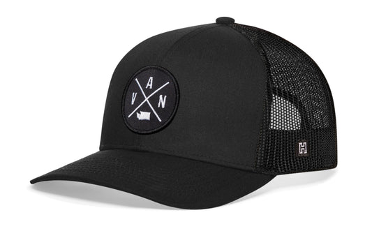 Vancouver Trucker Hat | Black VAN Snapback