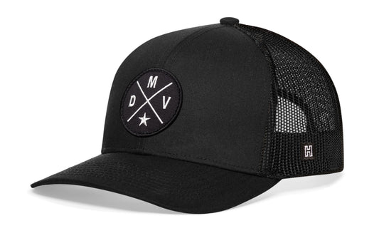 DC, Maryland, Virginia Trucker Hat | Black DMV Snapback