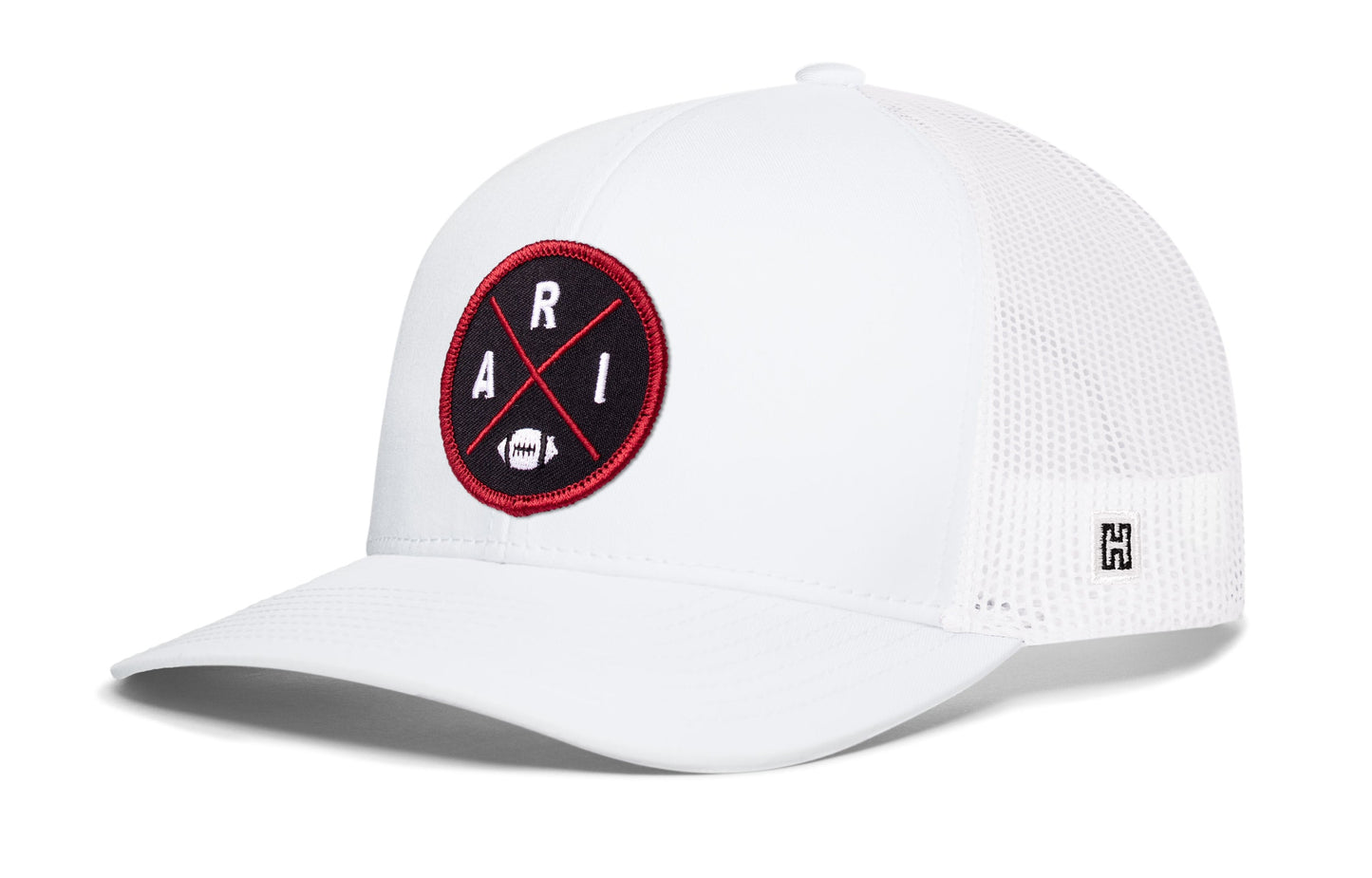 Arizona Trucker Hat  |  Black PHX X Football Snapback