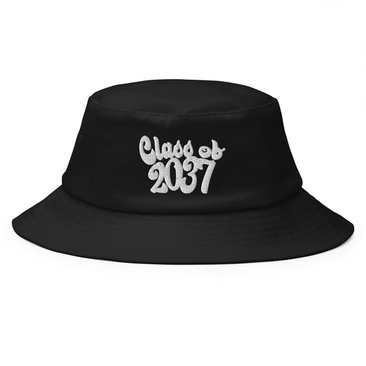 CLASS OF 2037 (embroidery)-Old School Bucket Hat