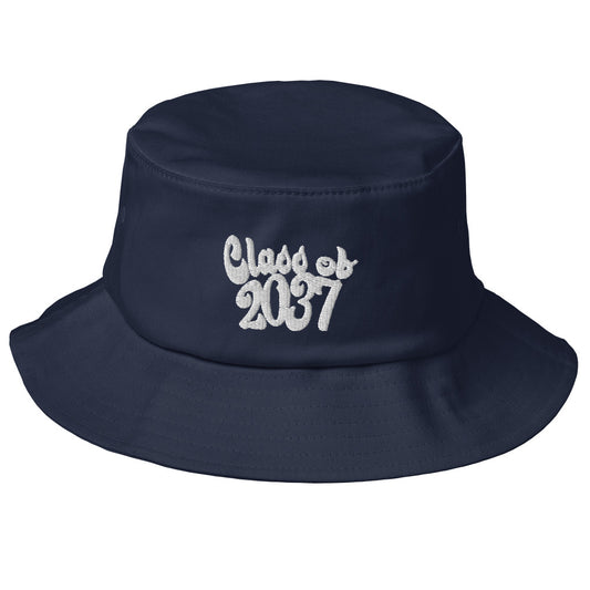 CLASS OF 2037 (embroidery)-Old School Bucket Hat