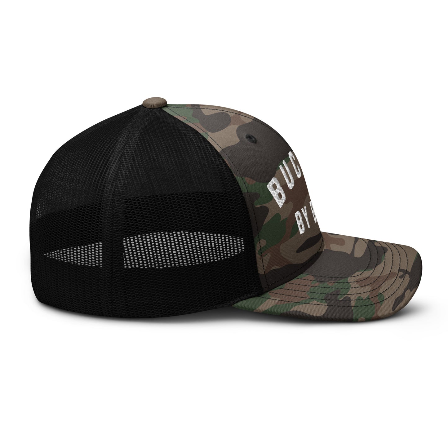 BUCKEYE BY BIRTH-Camouflage trucker hat