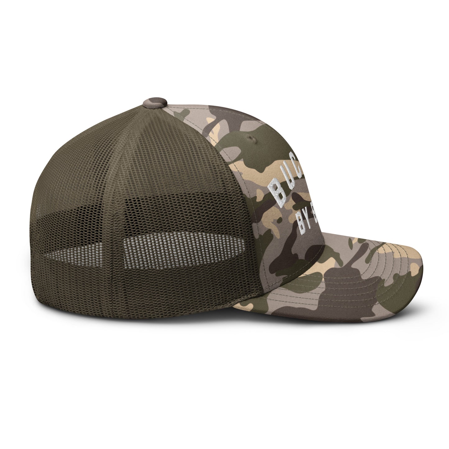 BUCKEYE BY BIRTH-Camouflage trucker hat