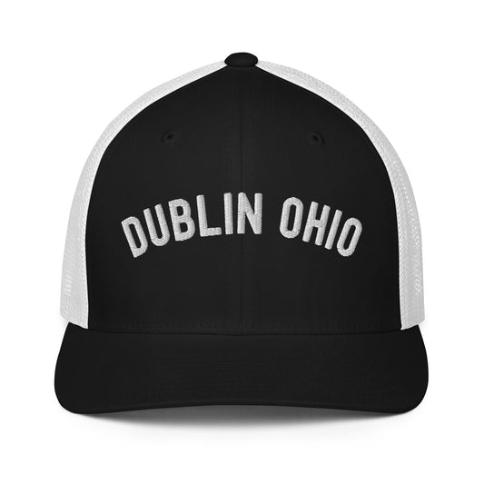 DUBLIN OHIO (arched type)-Closed-back trucker cap