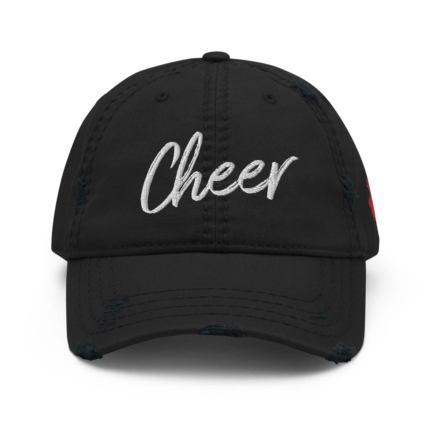CHEER_TBC Identity (back)_TBC ICON (side)_(3 print areas)-Distressed Dad Hat